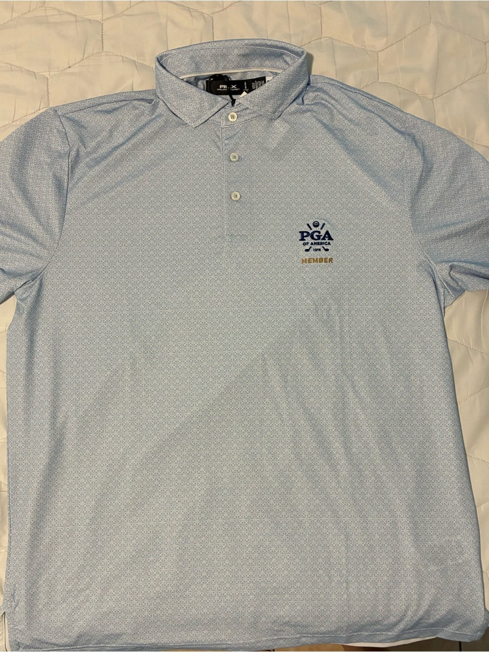 RLX Ralph Lauren Light Blue PGA Member Polo